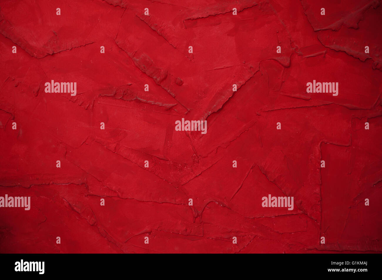 red wall background with decorative plaster place for text Stock Photo ...