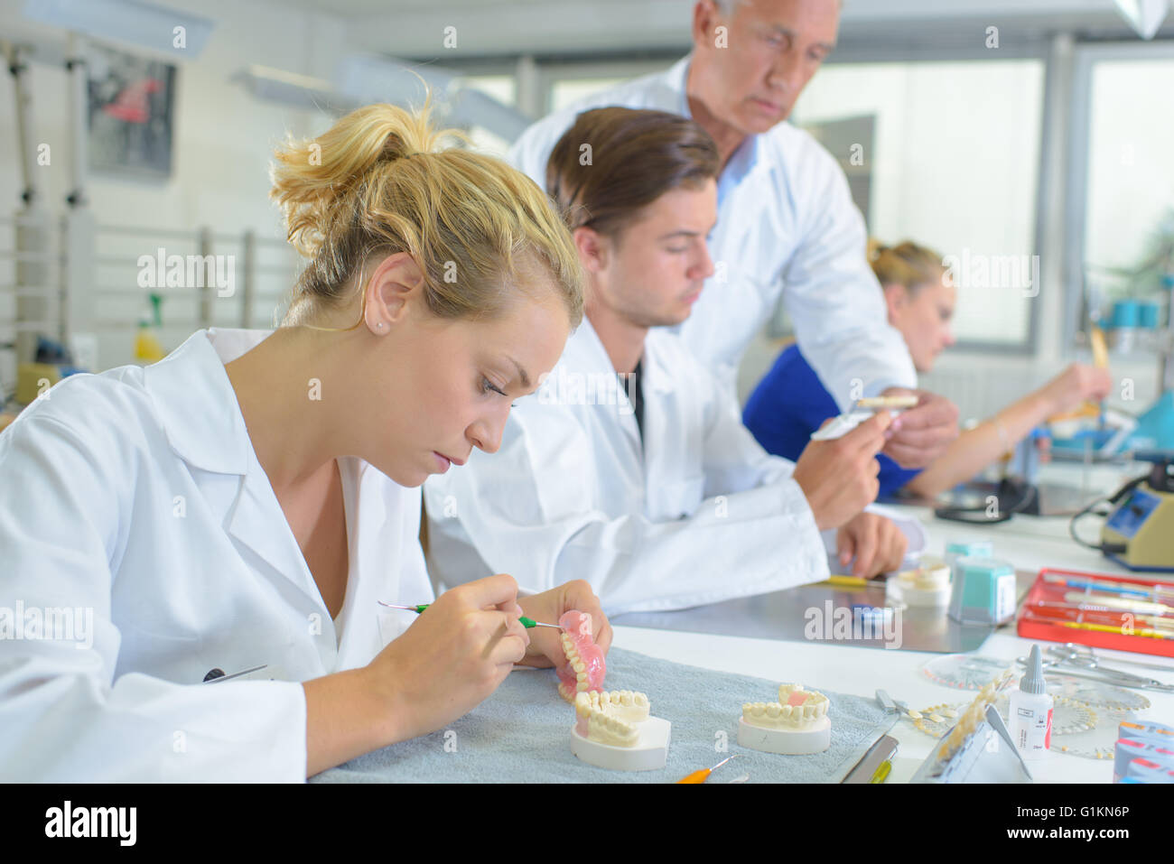 dental lab Stock Photo