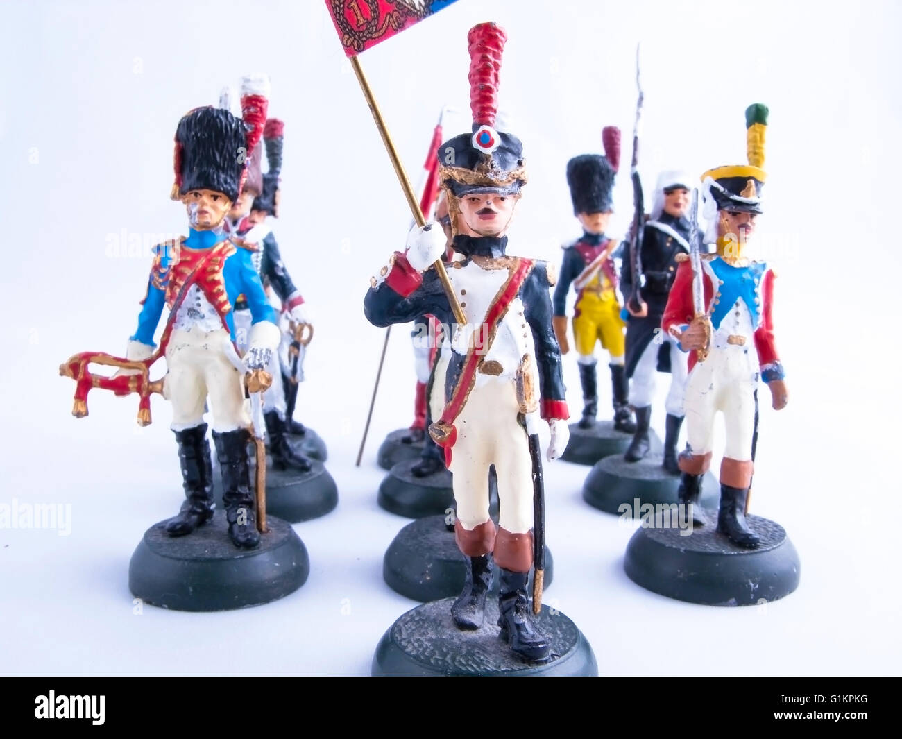Picture of a tin soldiers, vintage toys Stock Photo - Alamy
