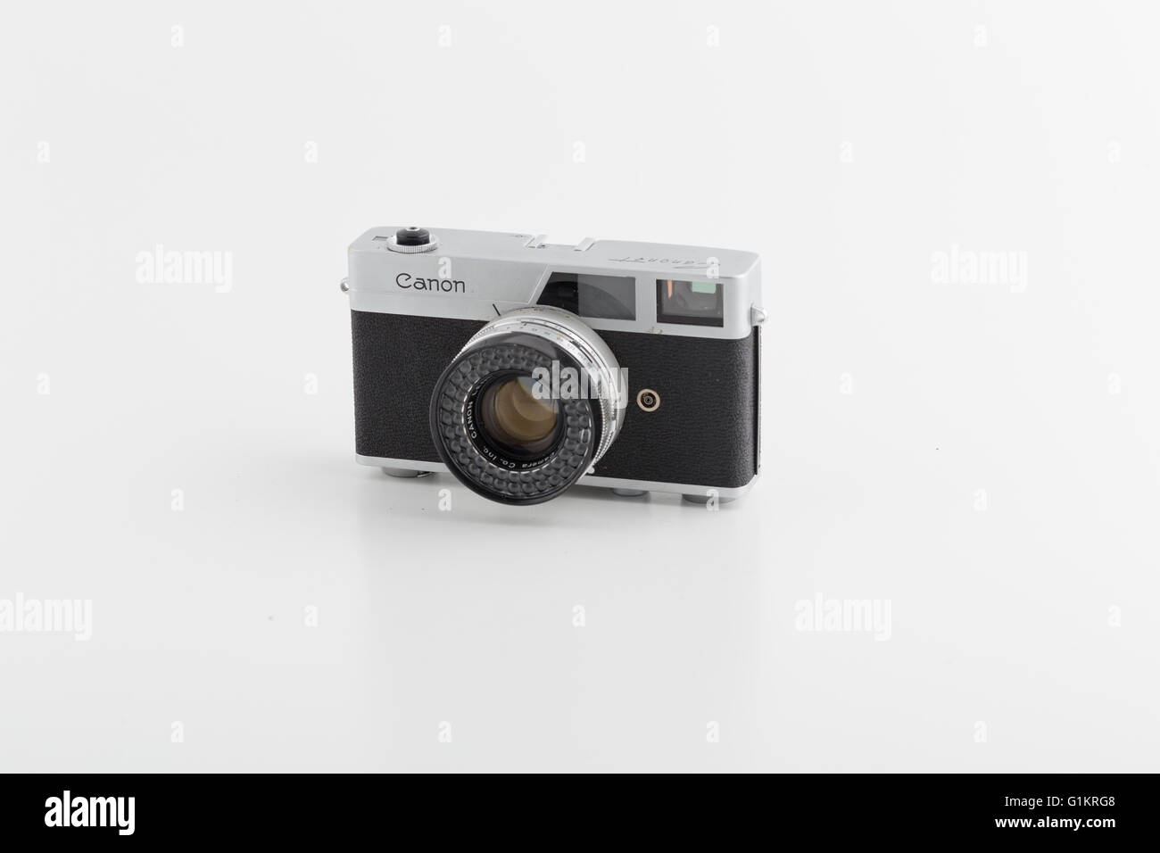 Canon Canonet 35mm film rangefinder camera. Introduced in 1961. Stock Photo