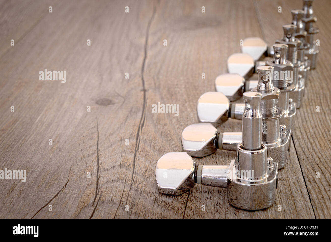 Vintage electric guitar spare parts Stock Photo Alamy