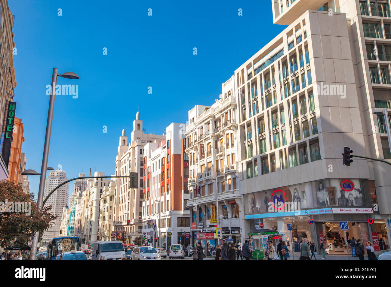 Gran via madrid culture hi-res stock photography and images - Alamy