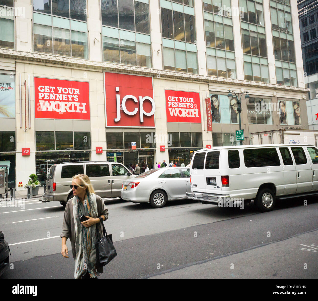 The JCPenney store in the Manhattan Mall in New York on Friday, May 13