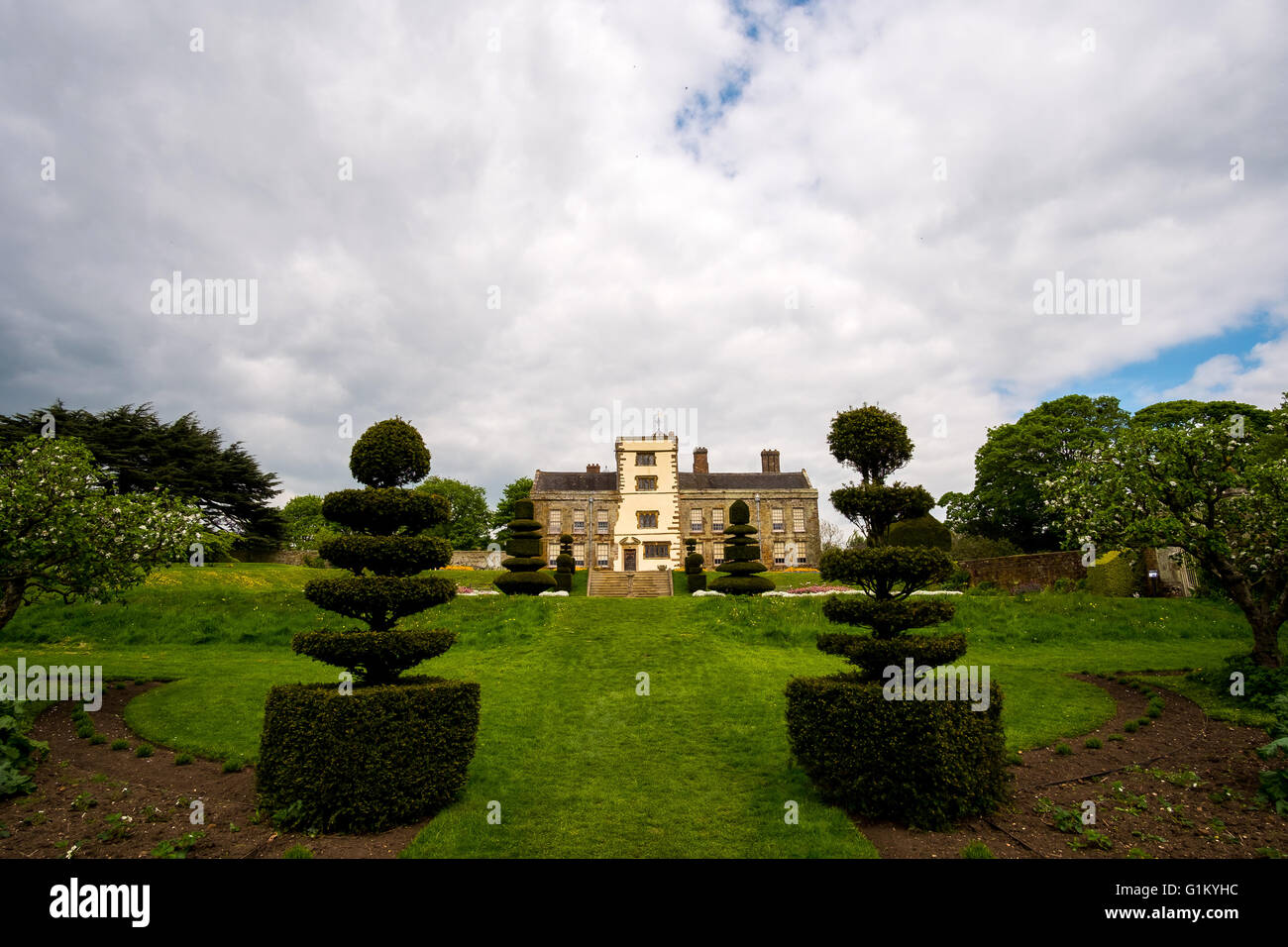 A view of Canons Ashby House, Northamptonshire Stock Photo Alamy