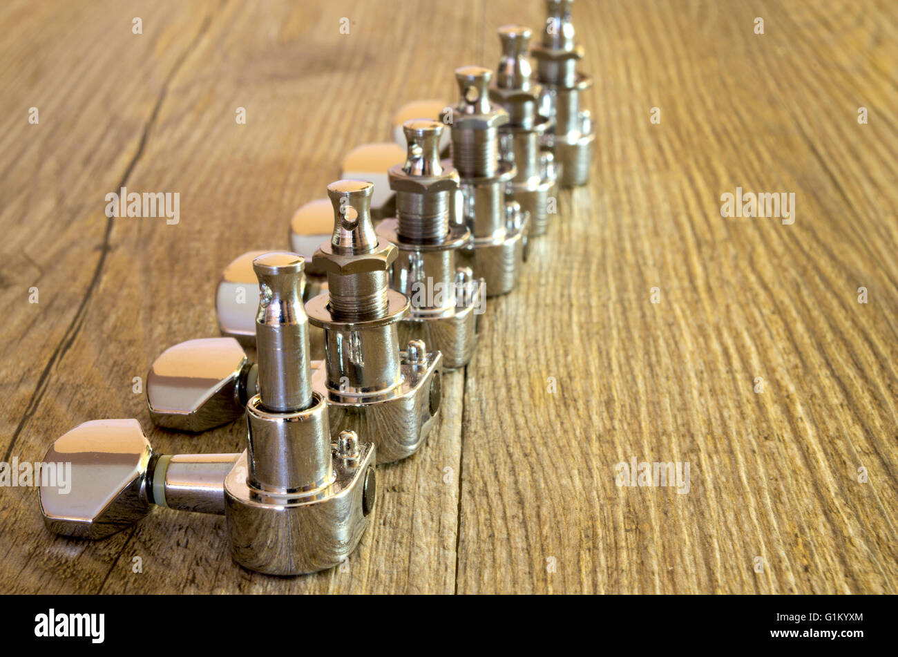 Vintage electric guitar spare parts Stock Photo Alamy