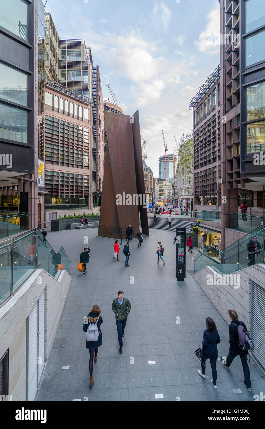 Fulcrum sculpture by Richard Serra outside London Liverpool Street Station,  London, UK Stock Photo - Alamy