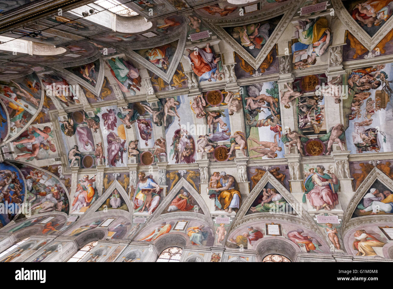 The Sistine Chapel Ceiling Stock Photo 104316472 Alamy