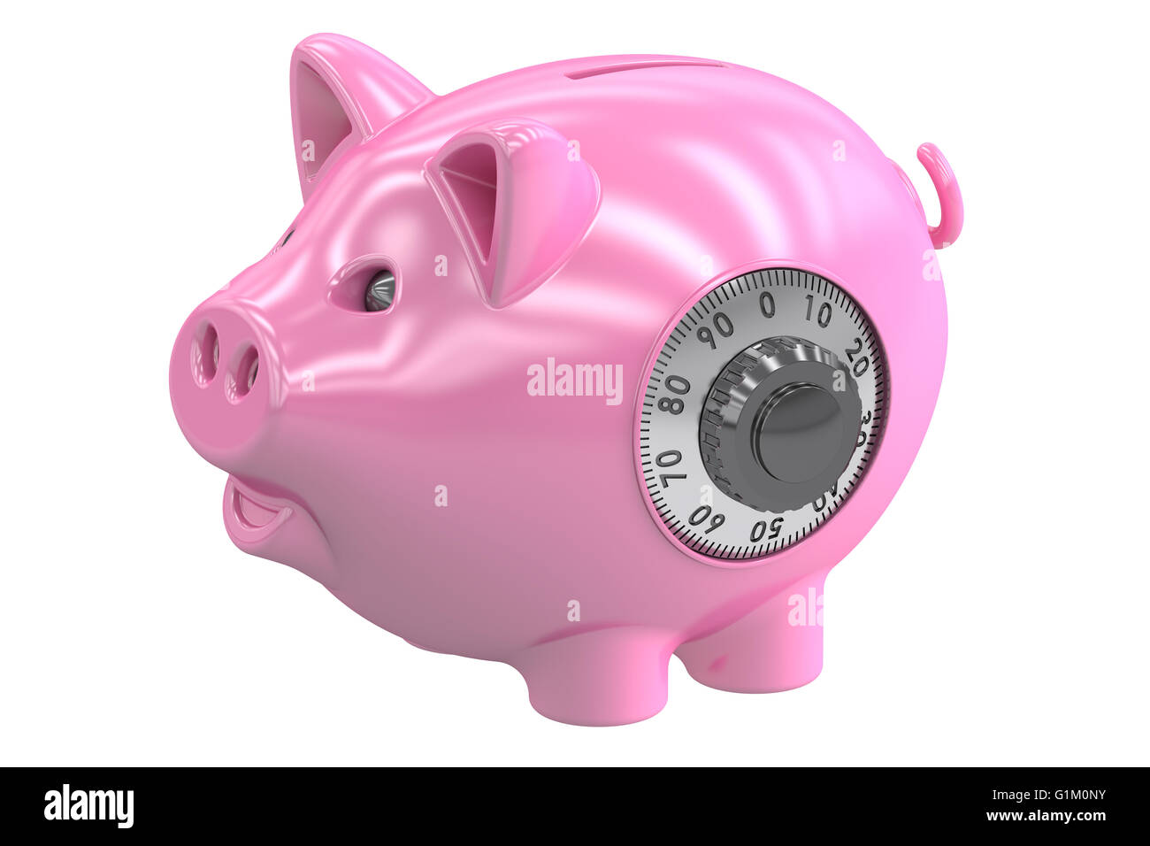Green piggy bank, 3D rendering isolated on white background Stock Photo ...