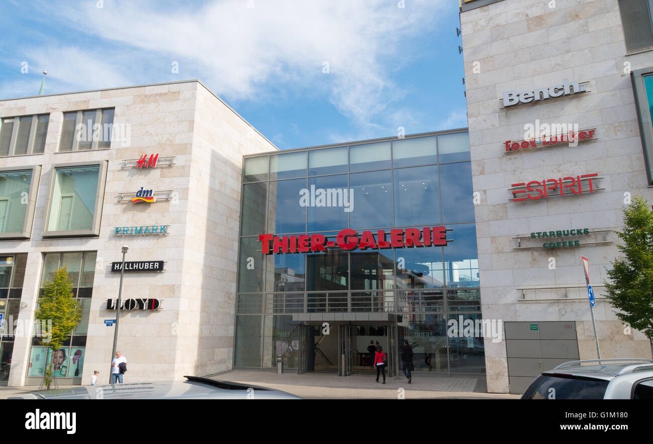 entrance of the Thier-galerie shopping mall in dortmund ...