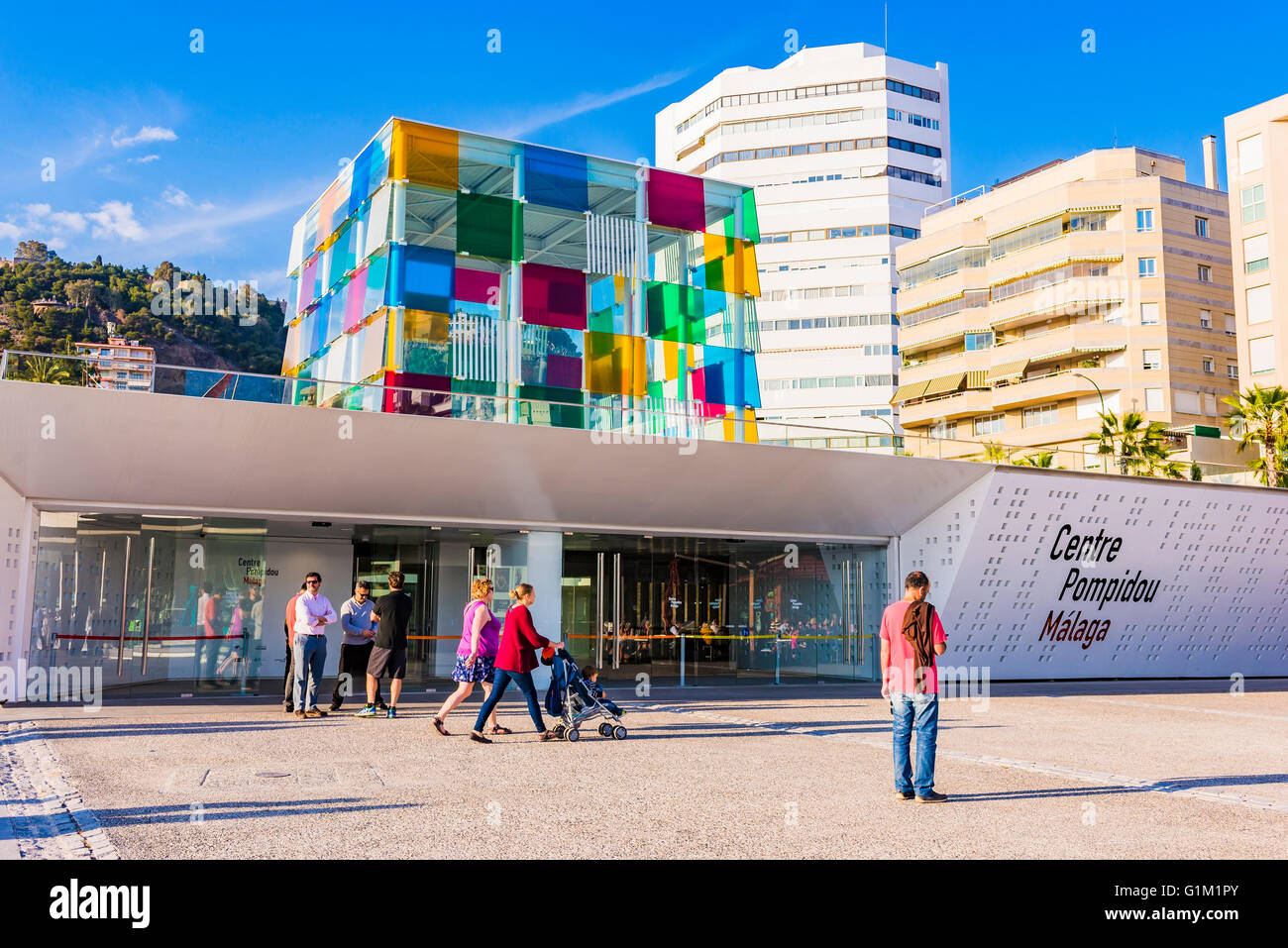 The Centre Pompidou Málaga is a branch of the National Center for Art and Culture Georges Pompidou of France Stock Photo