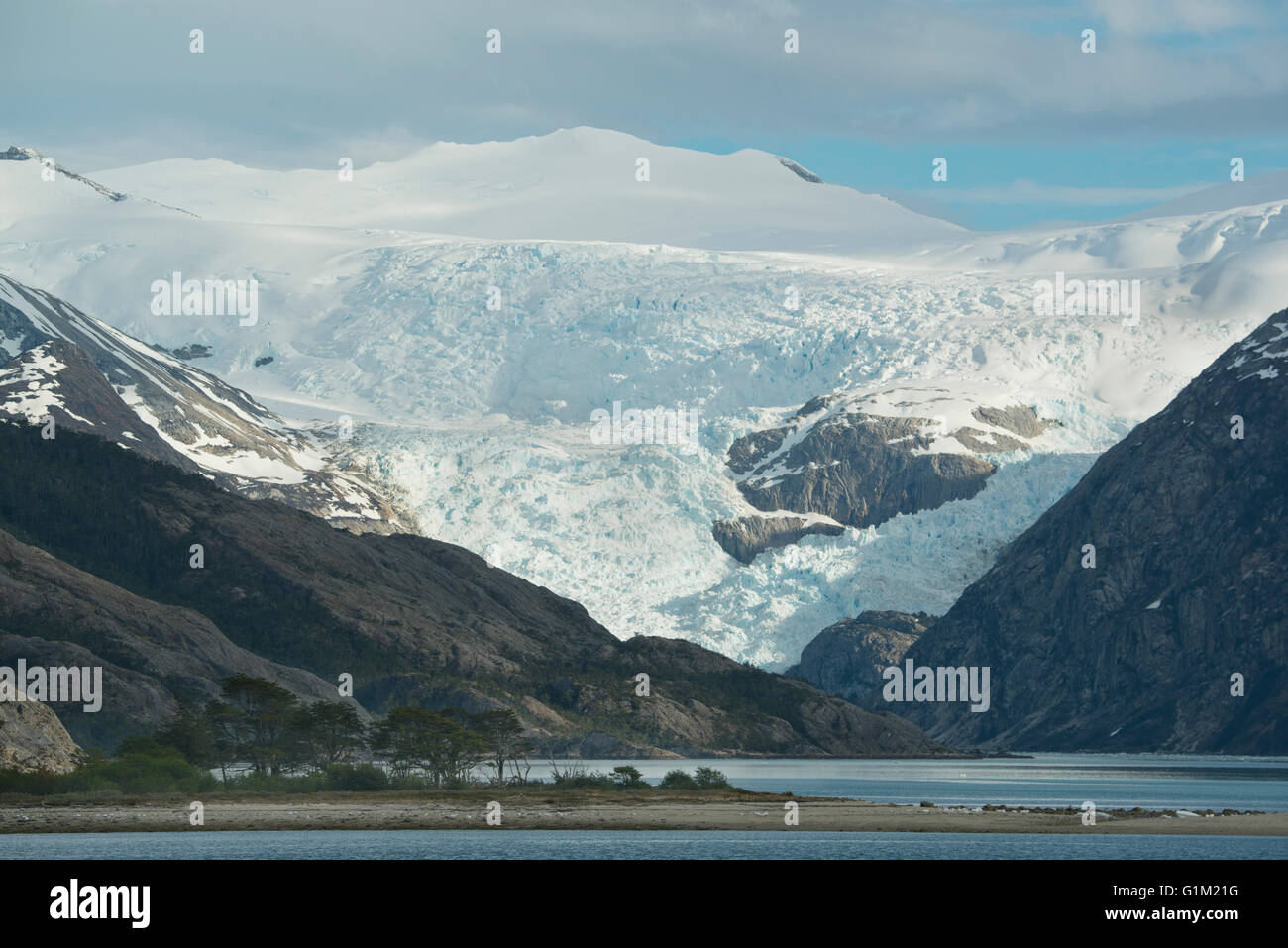 Tidewater Glacier, Parry Bay, Tierra del Fuego, Chile Stock Photo