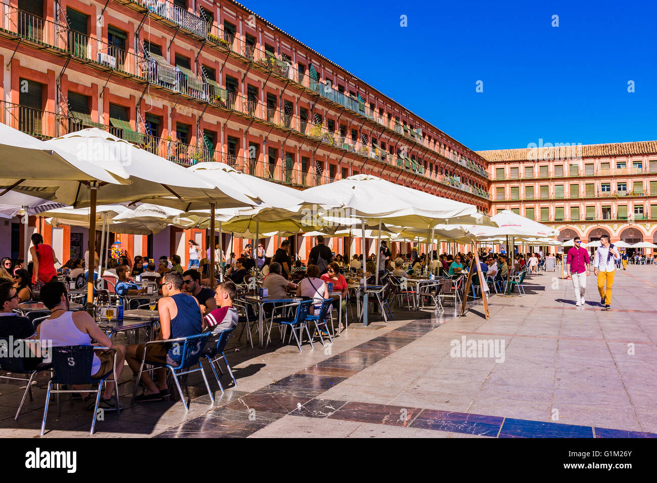 The Plaza de la Corredera is one of the most emblematic of the city of Cordoba Stock Photo