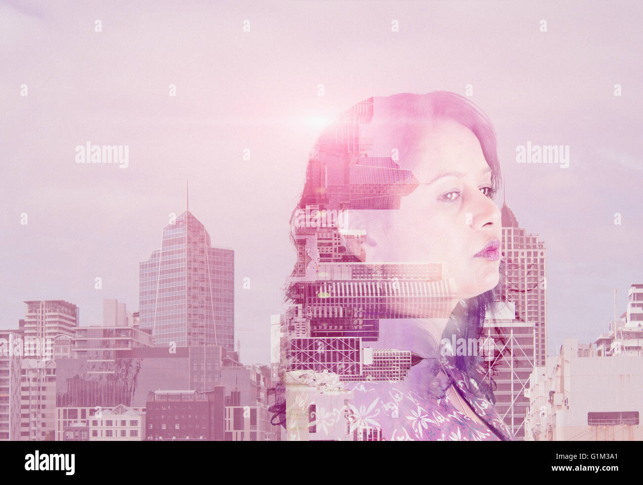 Double exposure illustration hi-res stock photography and images - Alamy