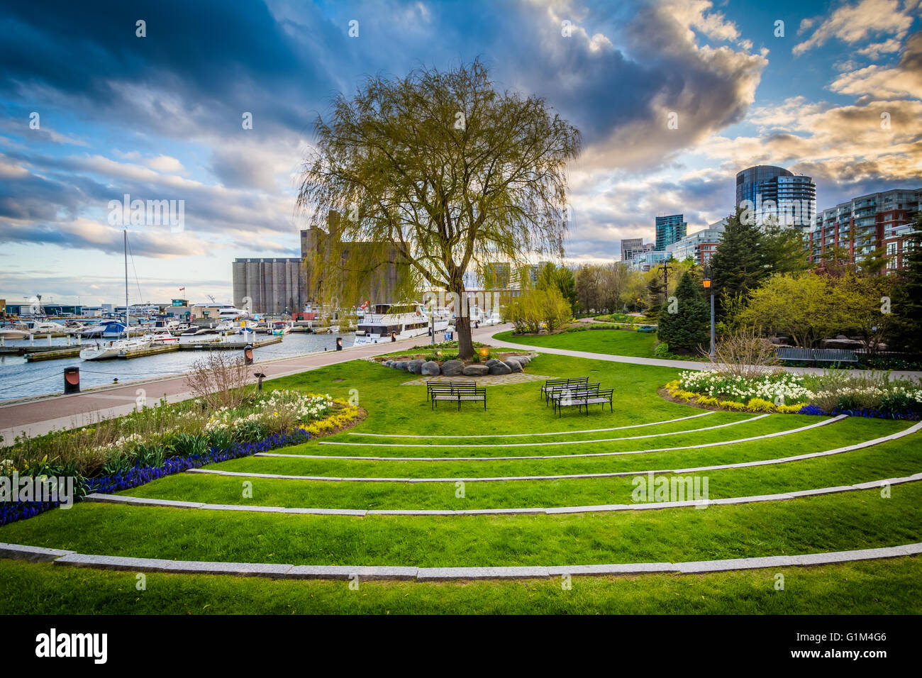 The Toronto Music Garden, at the Harbourfront in Toronto, Ontario Stock