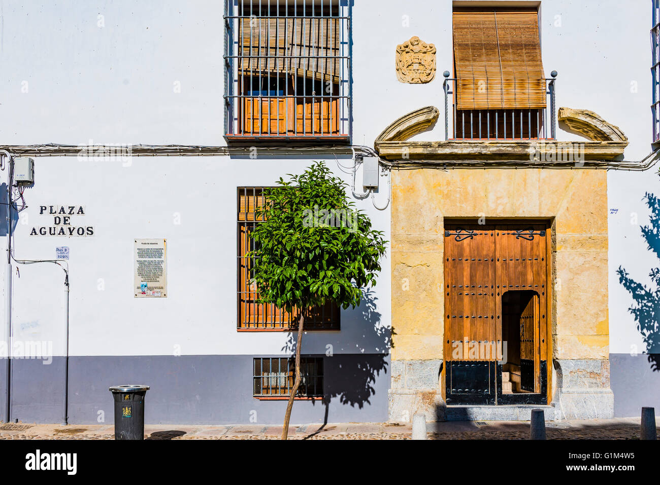 Andalusian popular architecture detail. Córdoba, Andalusia, Spain, Europe Stock Photo