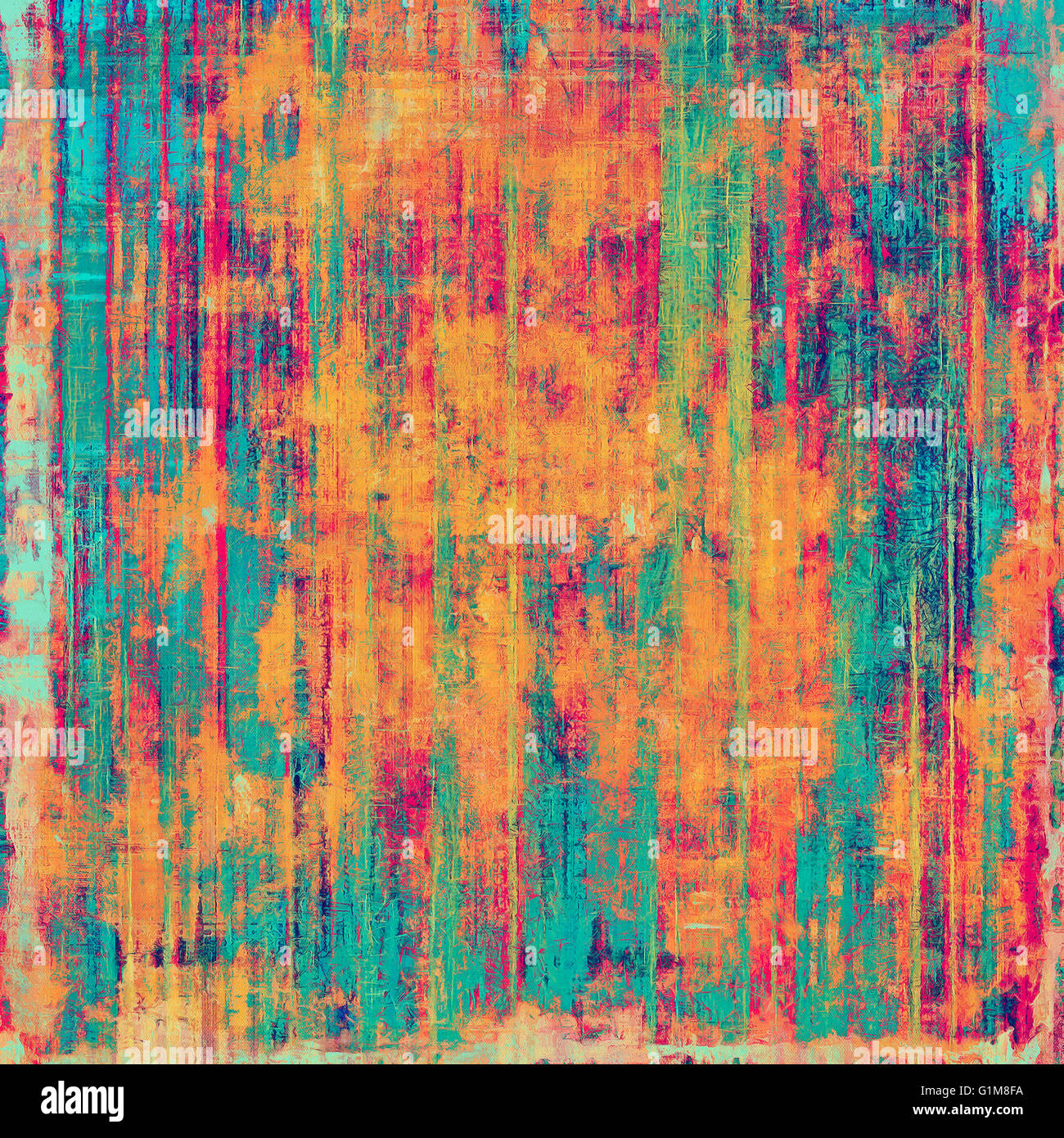 Grunge texture with decorative elements and different color patterns ...