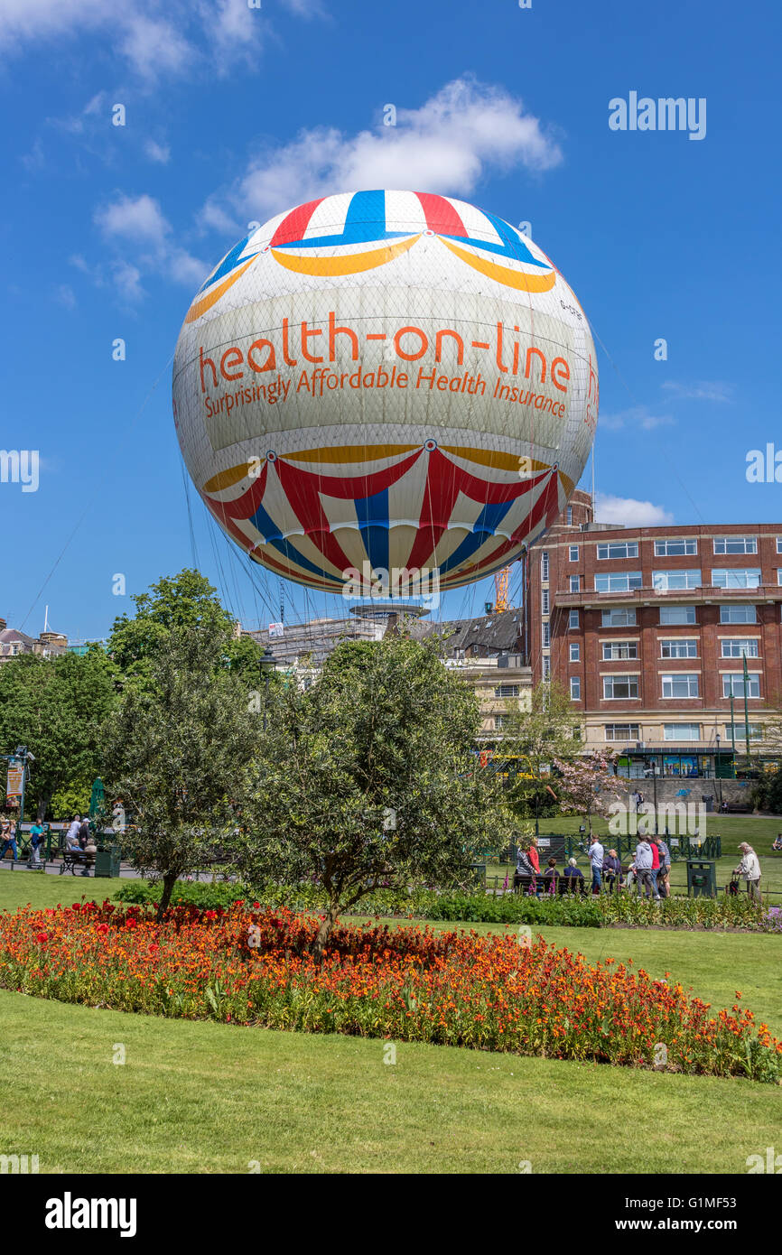 England Dorset Bournemouth Tethered balloon rides in Central Gardens