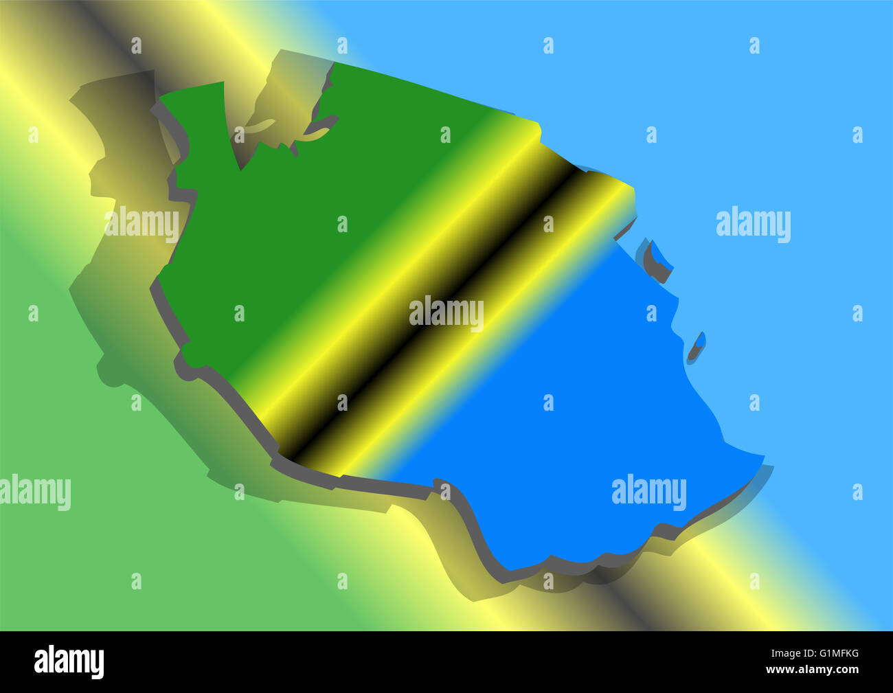 Map tanzania flag vector illustration hi-res stock photography and ...
