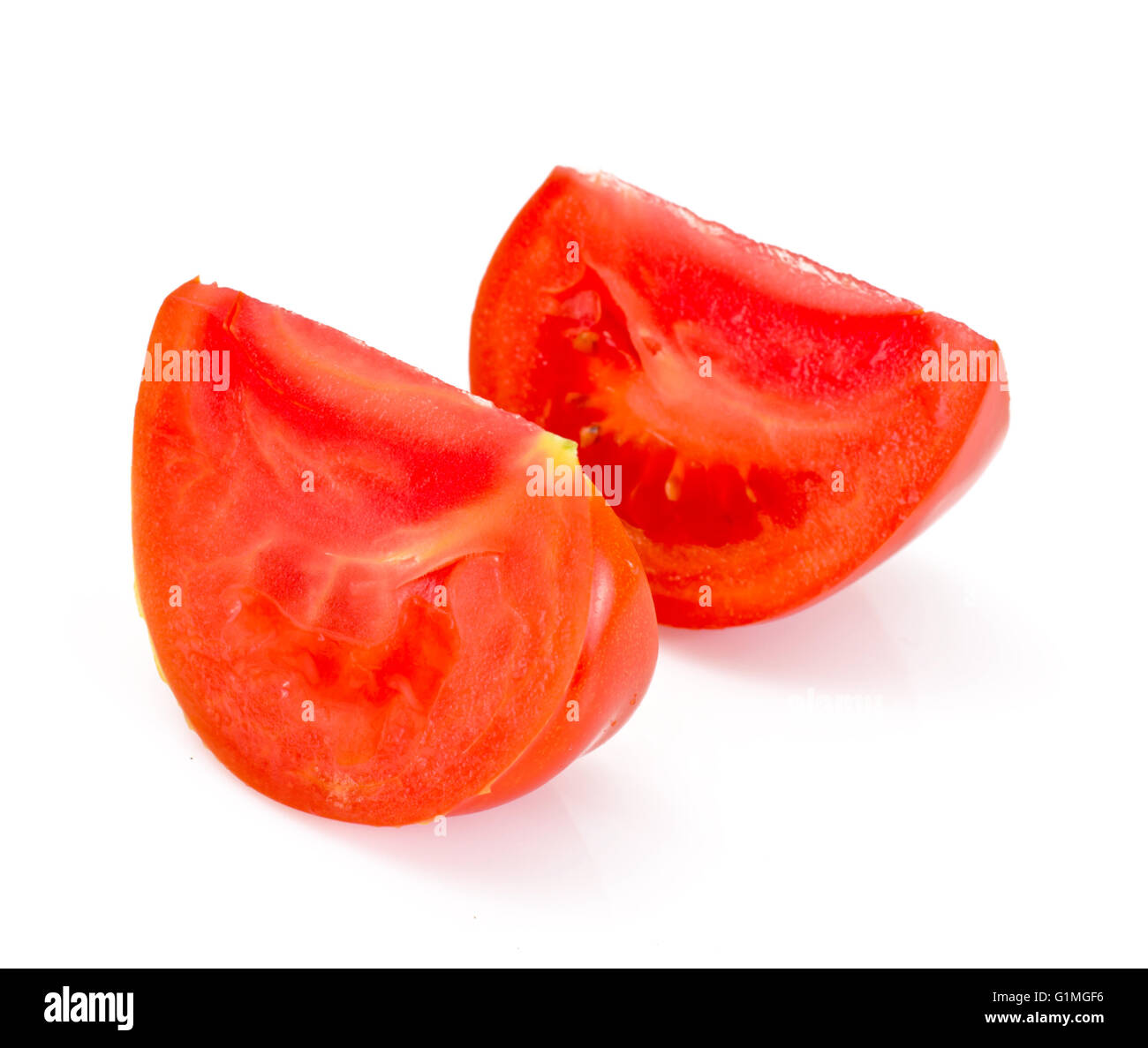Red Tomatoes Isolated on a White Background Stock Photo - Alamy