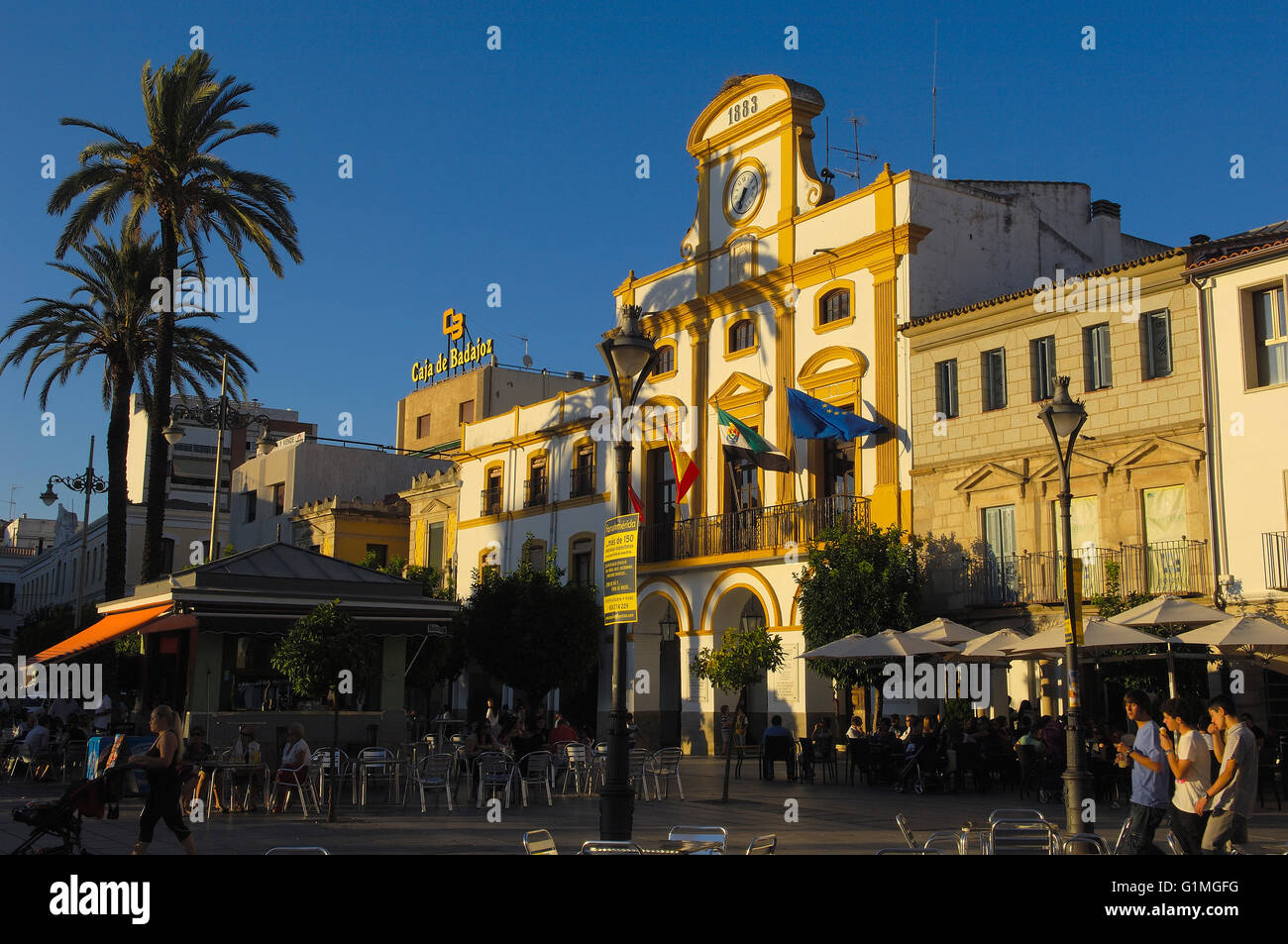 Merida, Plaza España, Badajoz province, Extremadura, Ruta de la Plata ...