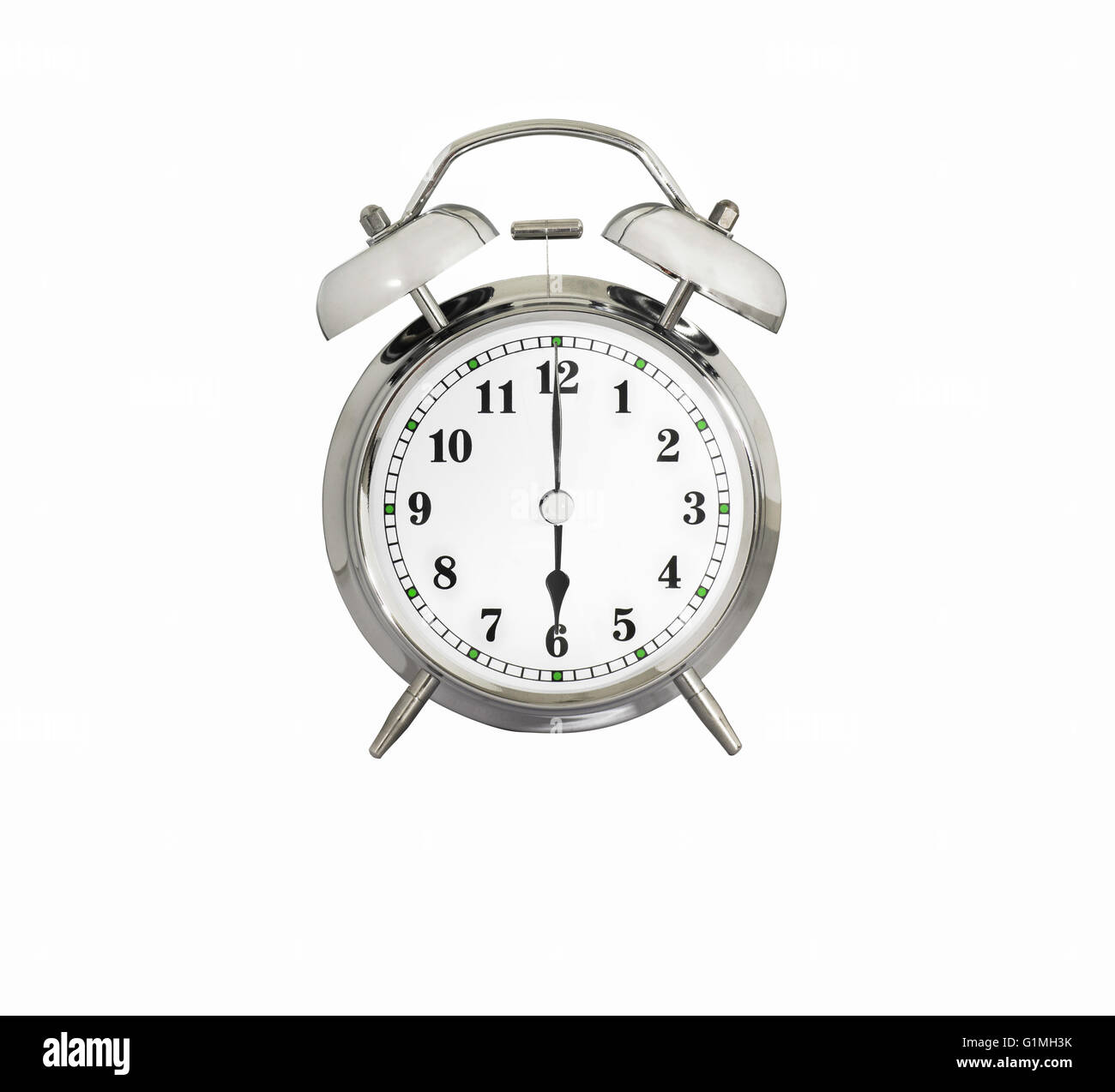 Alarm clock 6 am Cut Out Stock Images & Pictures - Alamy