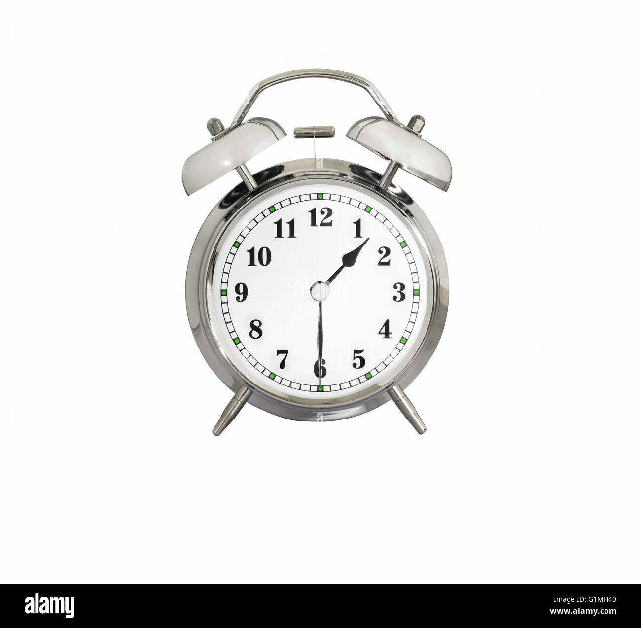 Traditional Alarm Clock Showing 1:30 Stock Photo - Alamy
