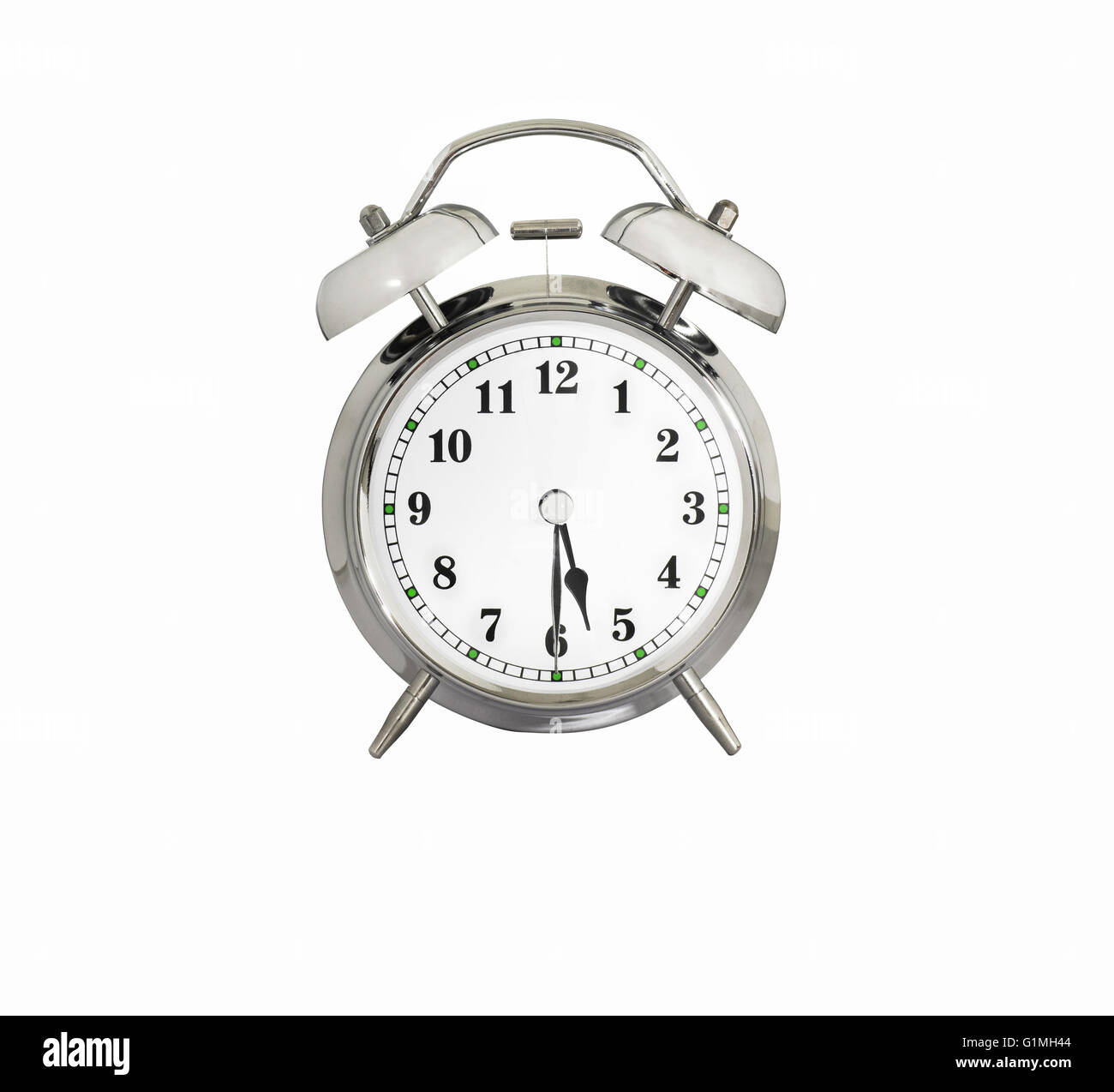 Traditional Alarm Clock Showing 5 30 Stock Photo Alamy