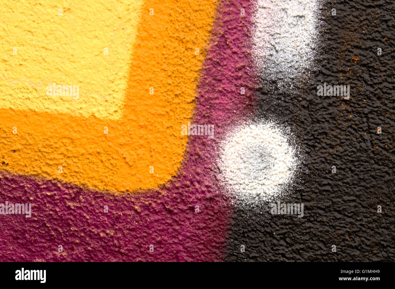 Detail of a graffiti (graffito) as wallpaper, texture, eye catcher Stock Photo