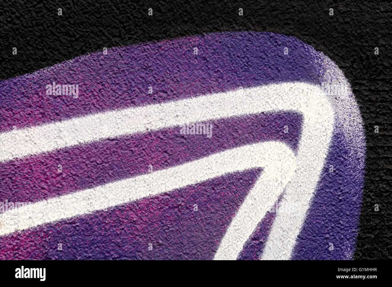 Detail of a graffiti (graffito) as wallpaper, texture, eye catcher Stock Photo