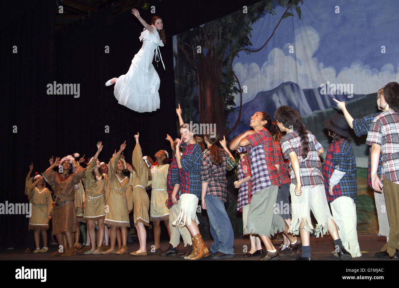 Captain Hook in a Teen Play Peter Pan Editorial Photography