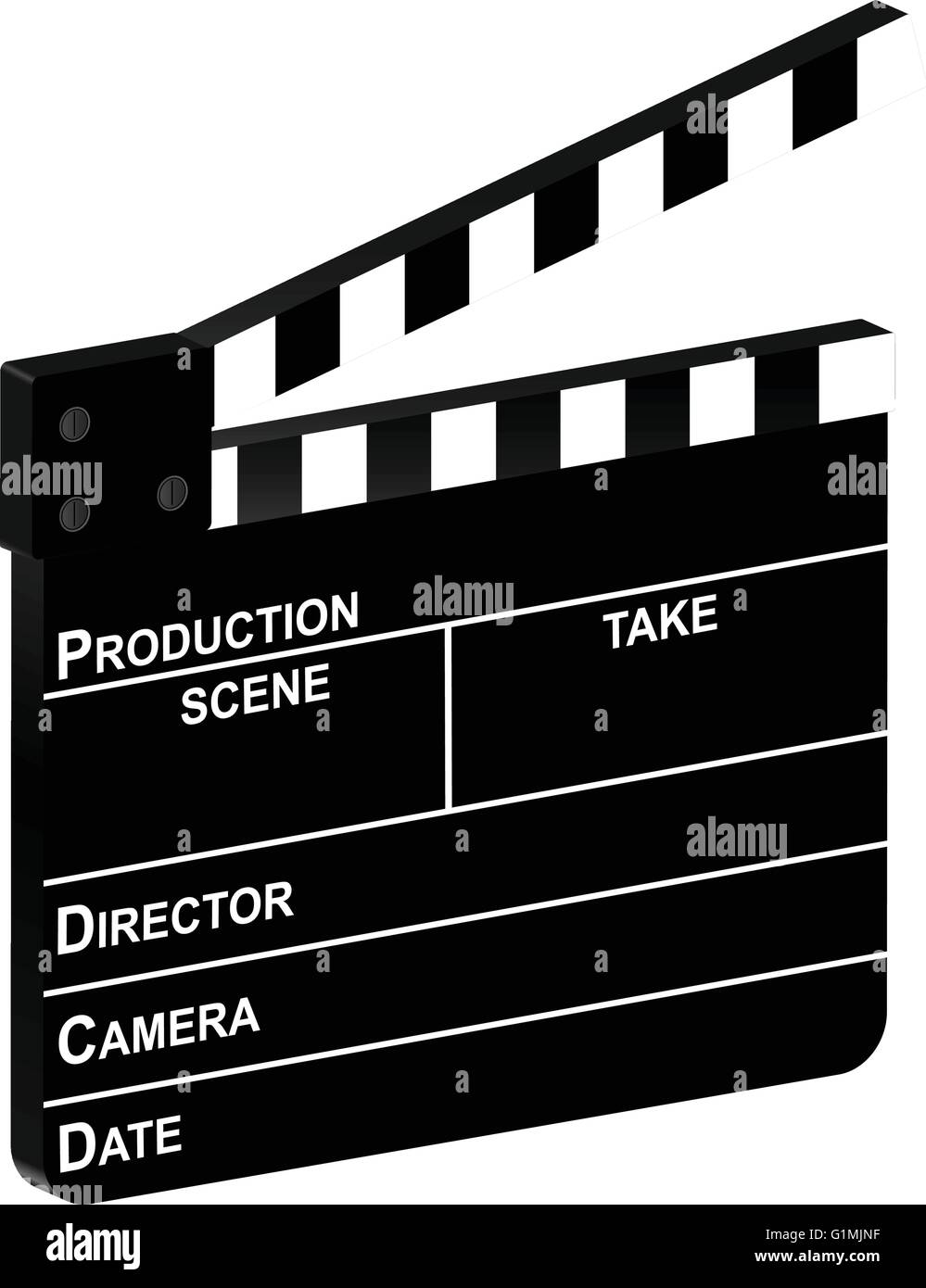 Ultra Crisp 3d Rendering Of A Movie Clapperboard Alongside A Film