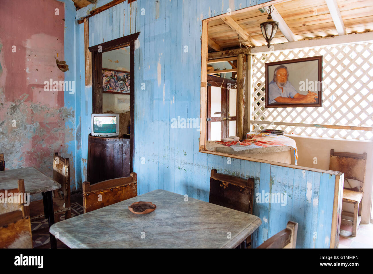 Local Cuban barrestaurant in Santiago De Cuba, Cuba Stock Photo Alamy