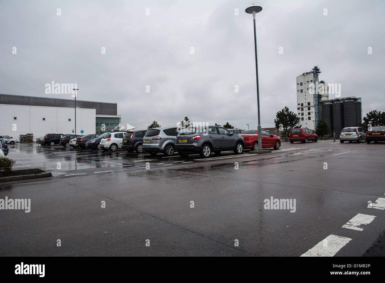 Asda in Lowestoft in the rain Stock Photo Alamy