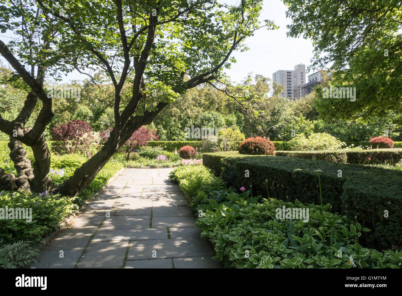 The Conservatory Garden, Central Park, NYC Stock Photo