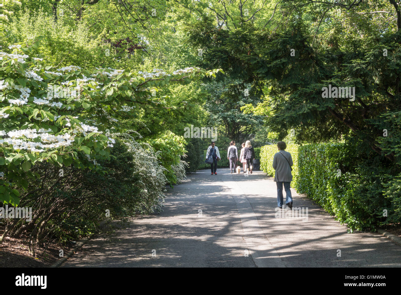 The Conservatory Garden, Central Park, NYC Stock Photo
