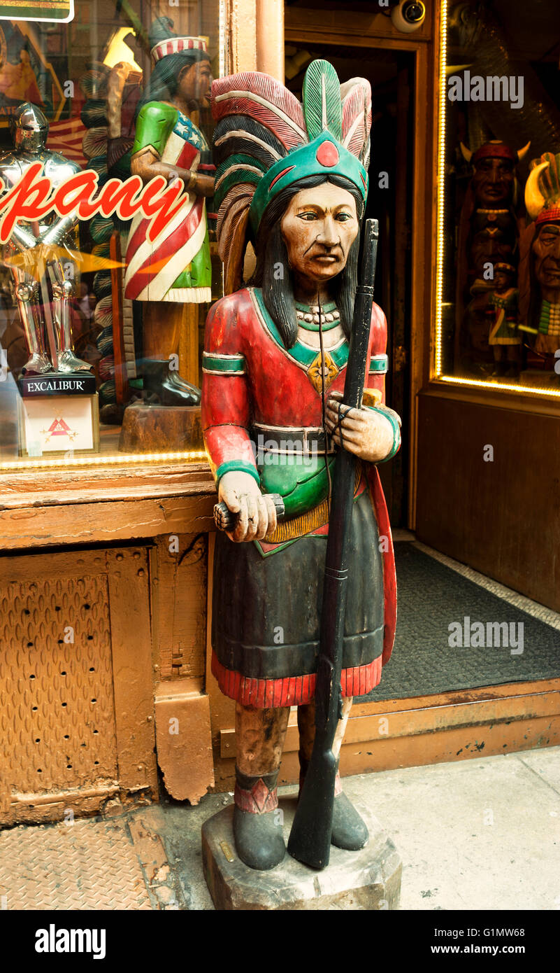 Cigar store Indian Stock Photo