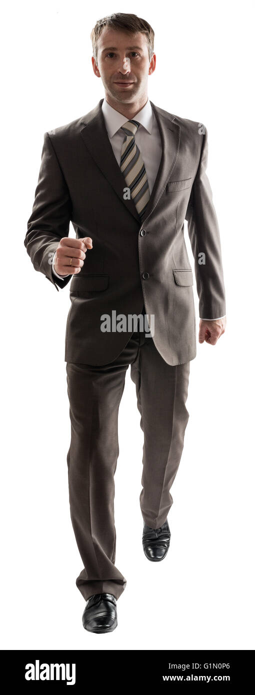 Man Suit Walking Towards Camera Stock Photos Man Suit Walking