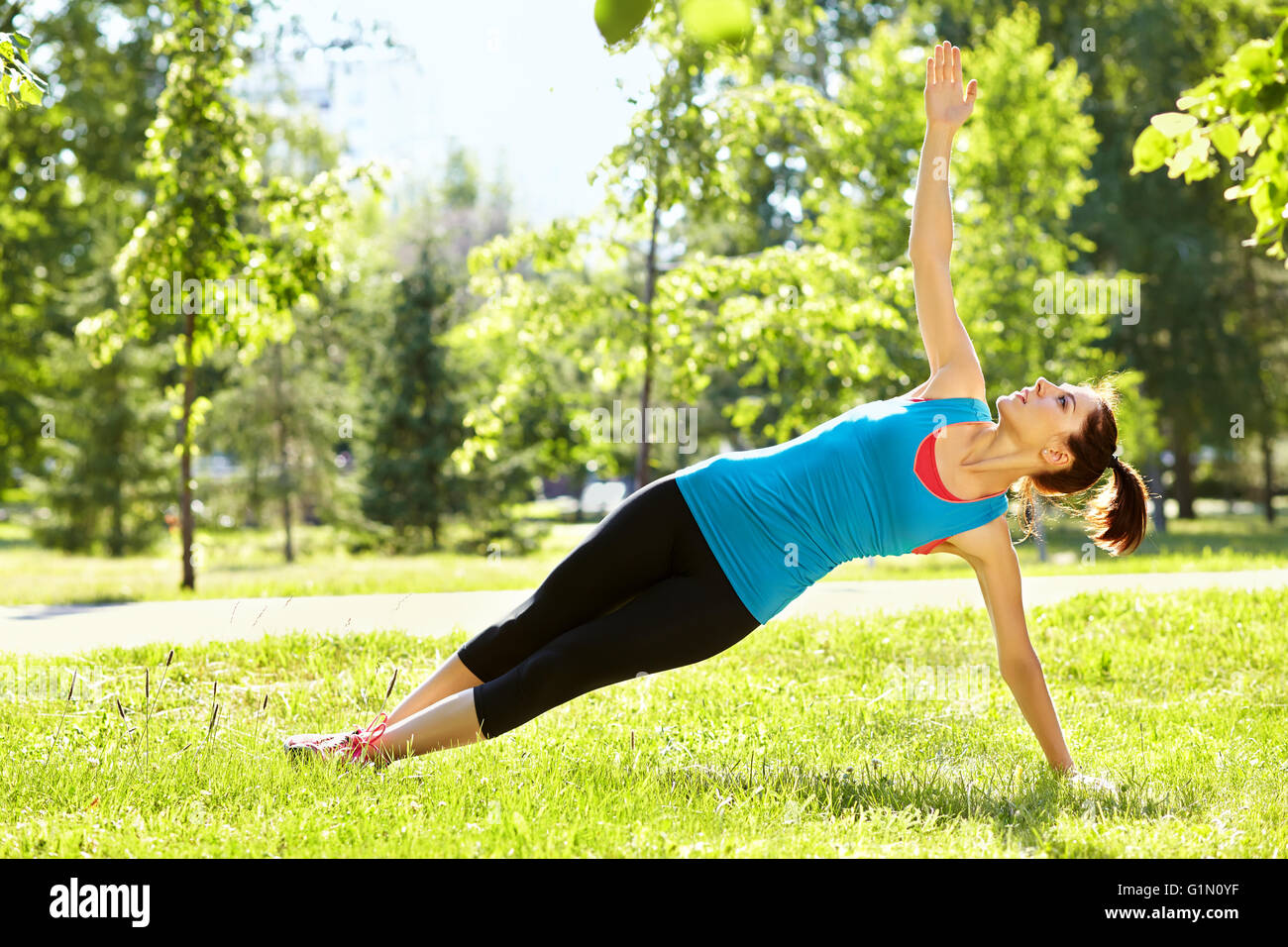 sporty athletic woman Stock Photo Alamy