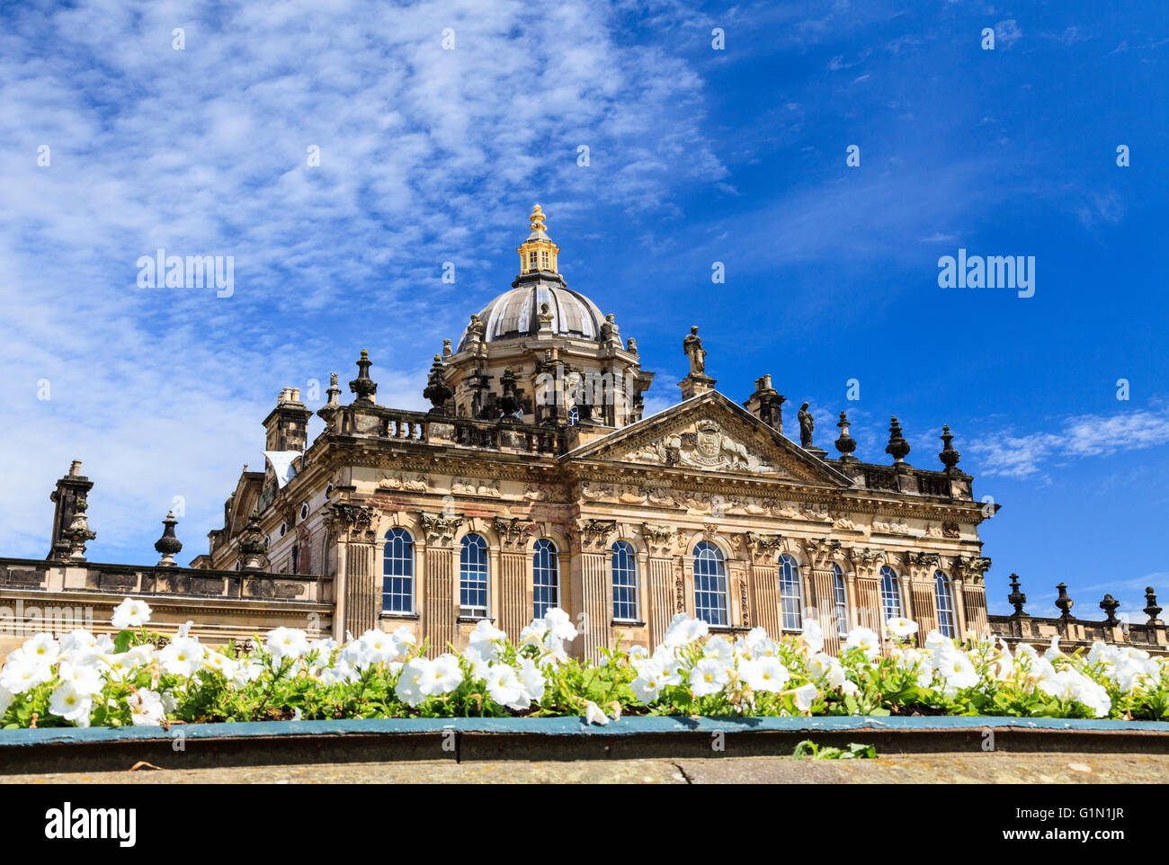A south view of Castle Howard, Yorkshire, England Stock Photo