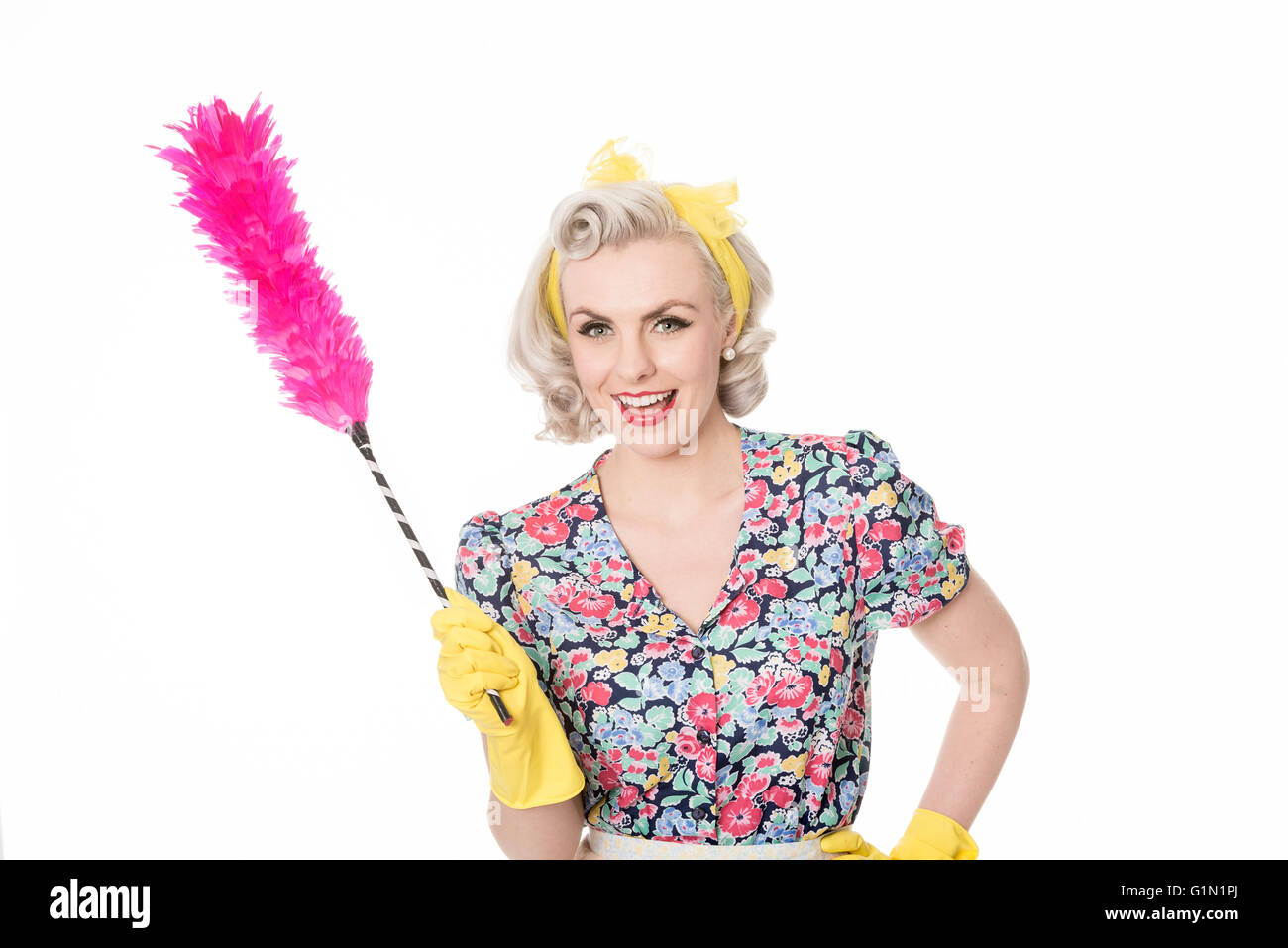 Feather Duster Isolated Stock Photo - Download Image Now - Duster