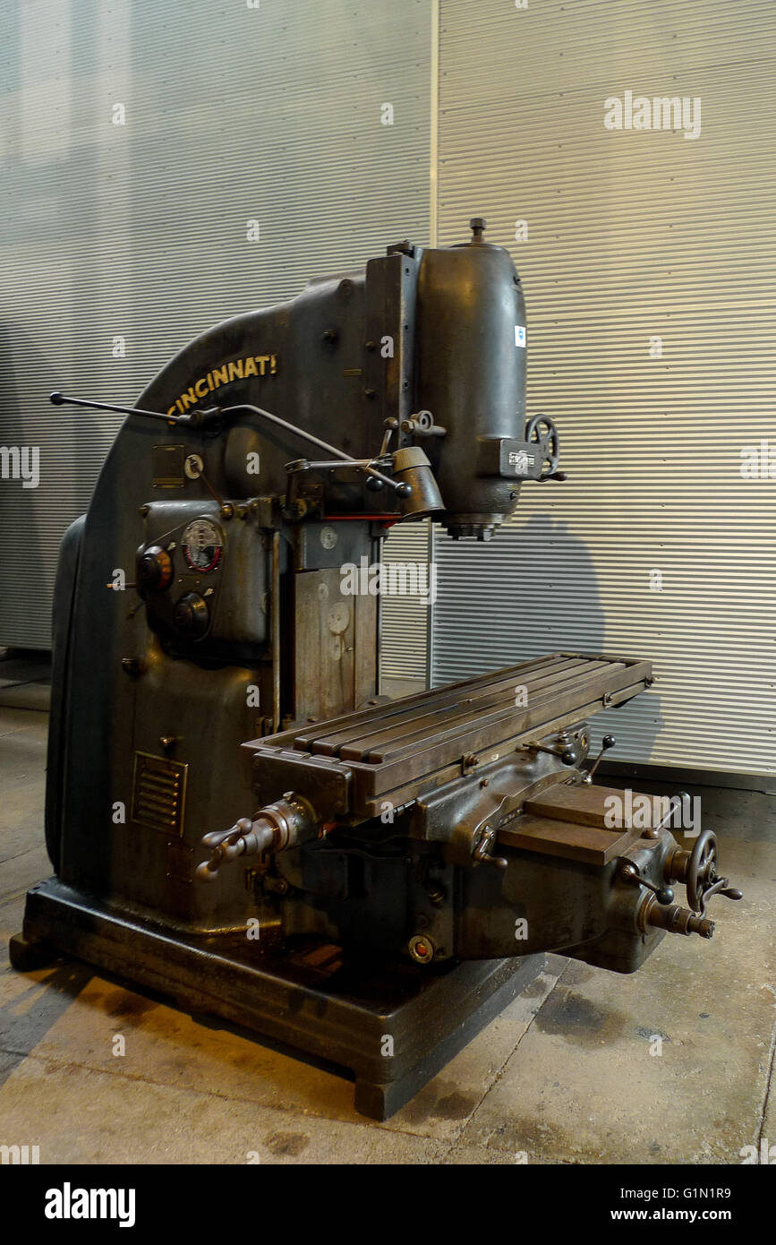 historic milling machine Stock Photo Alamy