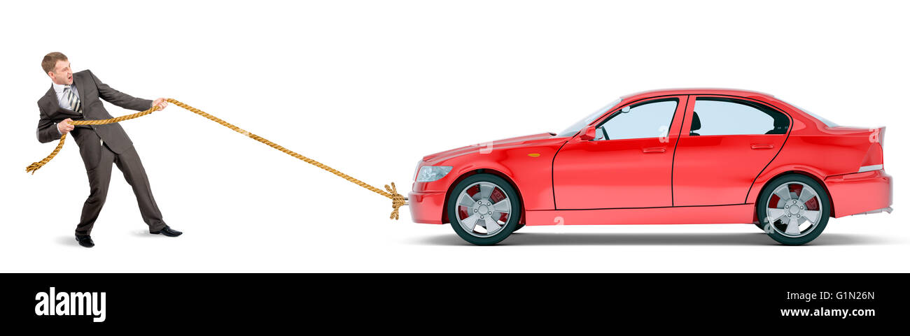 Pulling Rope Car High Resolution Stock 