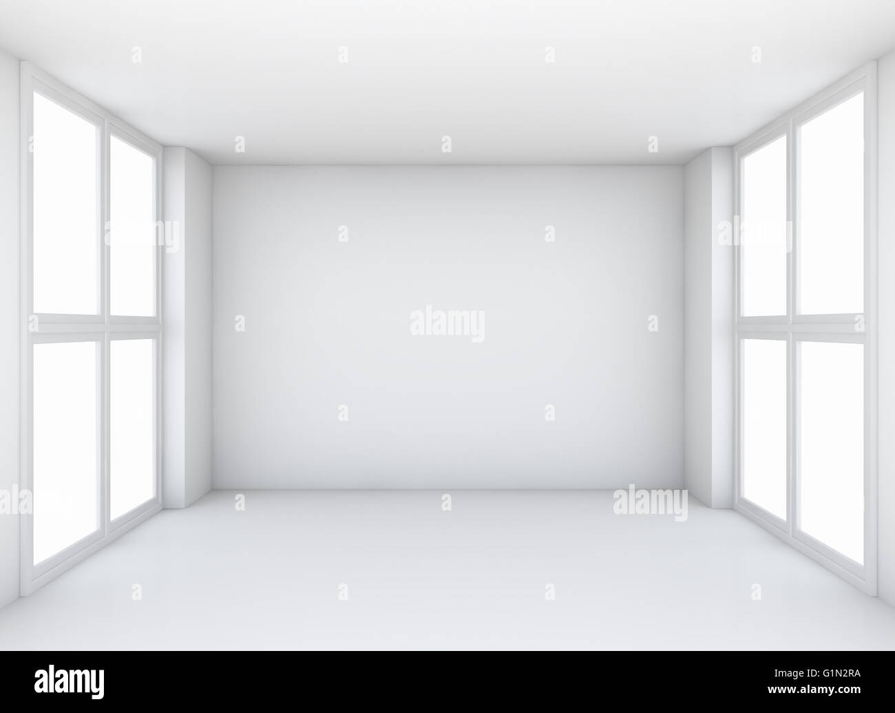 Abstract white empty interior background Stock Photo - Alamy