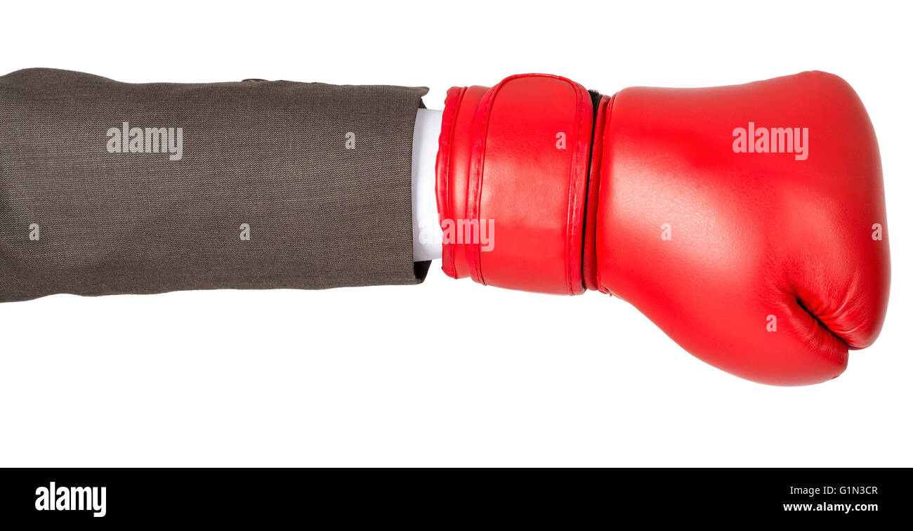 Hand with boxing glove Stock Photo Alamy