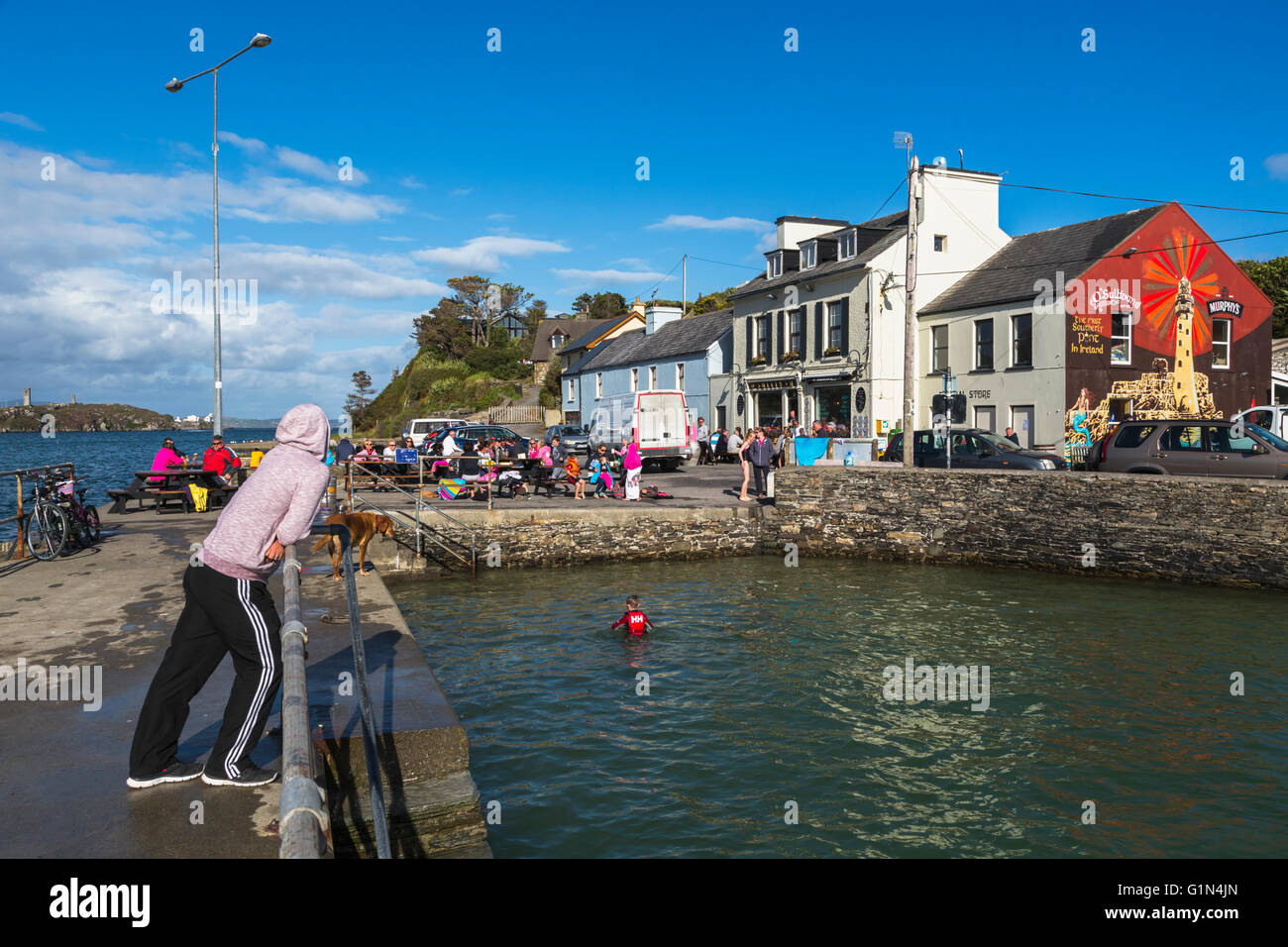 Crookhaven, County Cork, Republic of Ireland. Eire. Summer. O'Sullivans view across harbour to O