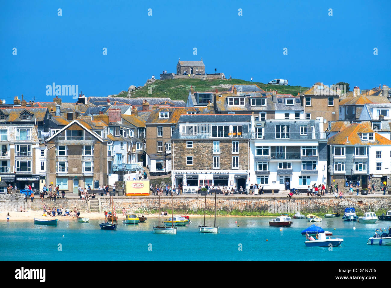 Apartments and holiday homes overlooking the harbour at St.Ives in