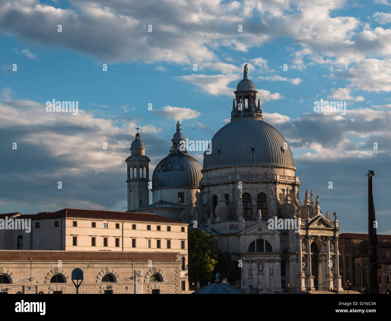Side View of Santa Maria della Salute Church in Venice, Italy Stock ...