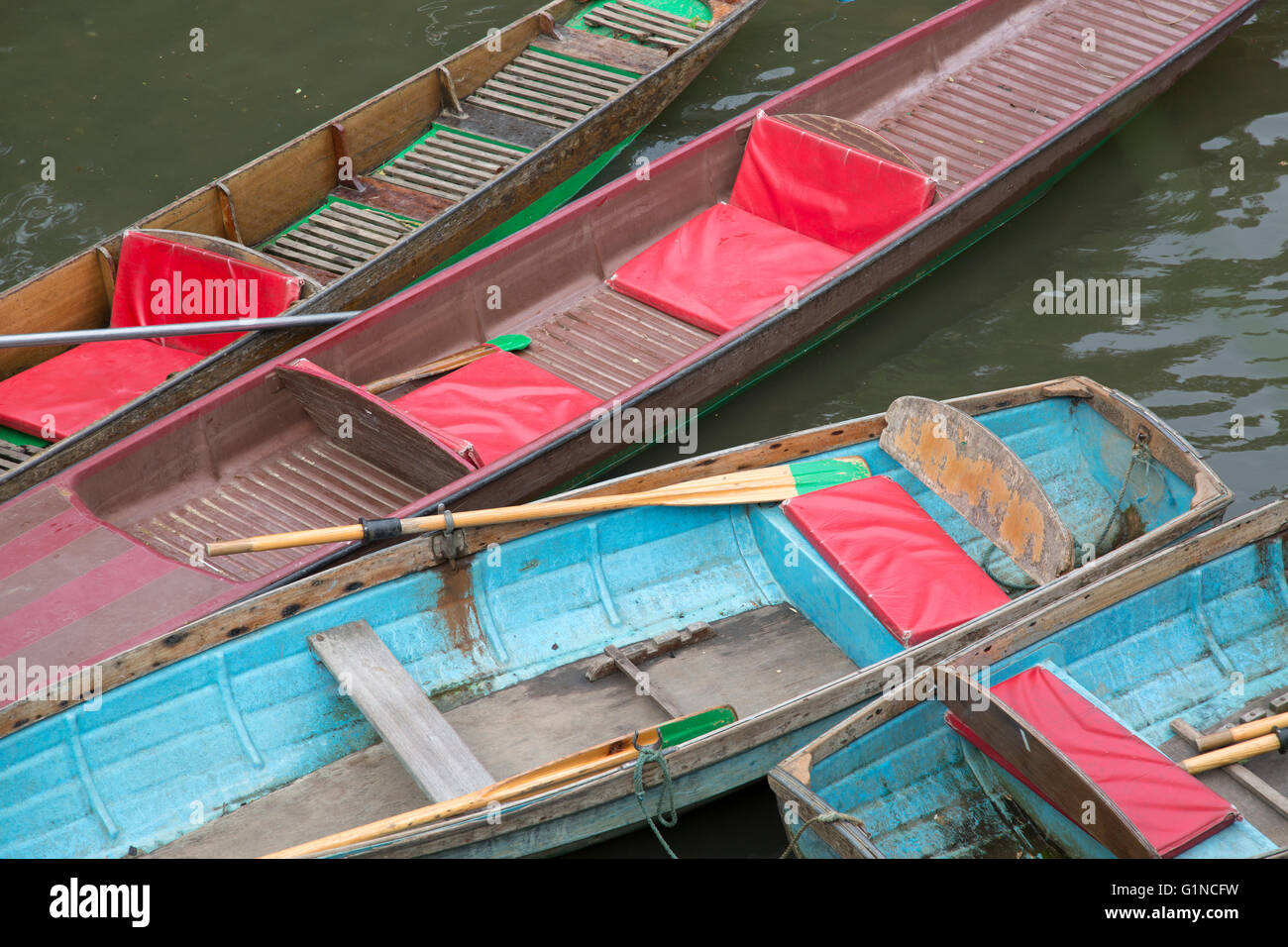 Rowing Boats for Hire, Oxford, England, UK Stock Photo Alamy