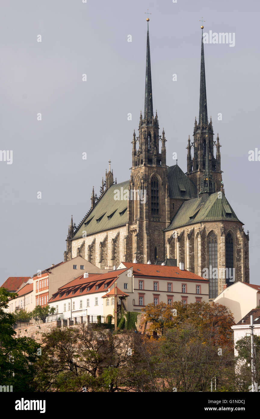 Cathedral of St. Peter and Paul, Brno Stock Photo