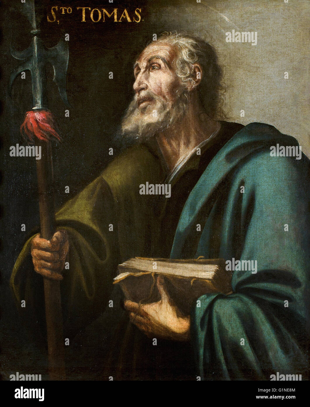 Anonymous artist from Andalusia - Apostle St Thaddeus (Jude)  - Museo del Greco Stock Photo